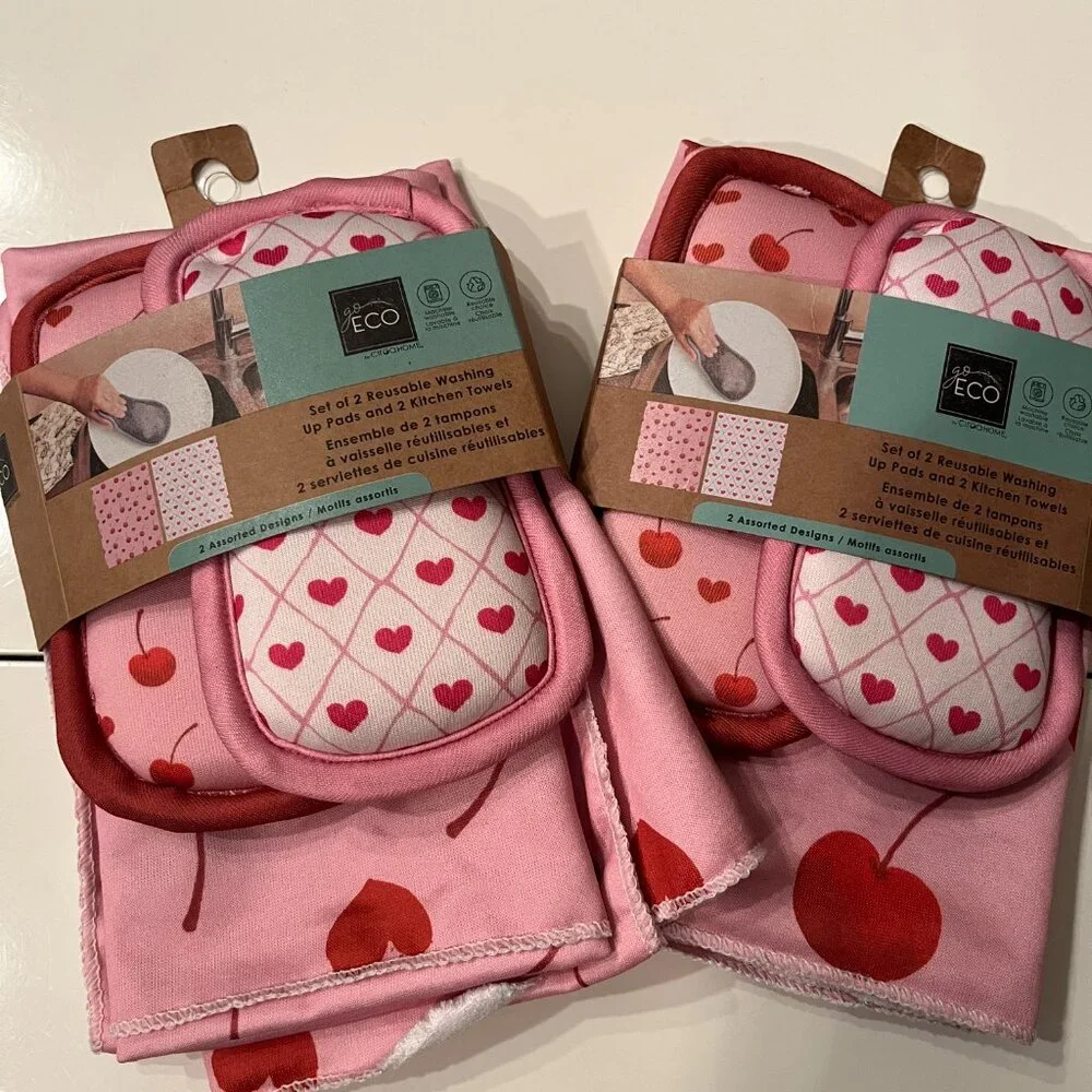 Ciroa Home Reusable Washing Pads and Kitchen Towels‎ (Set of 2 /NEW) (hx)